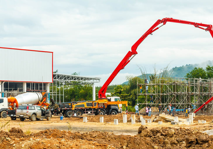 extra long boom pumps for hire give access to pump concrete to high floors